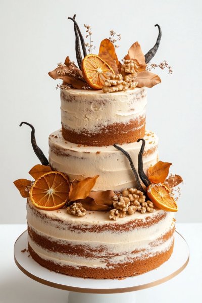  عکس کیک تولد پاییزی مردانه