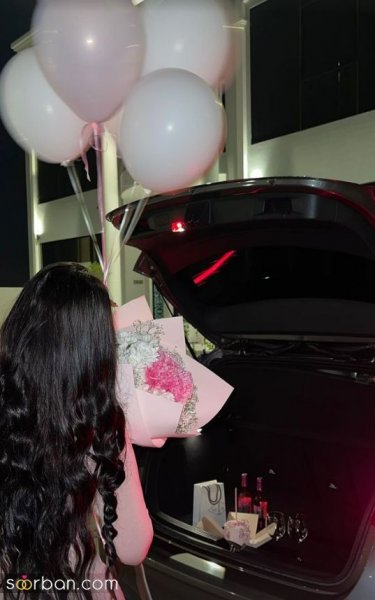  عکس تولد داخل ماشین