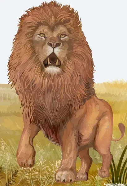  عکس نقاشی شیر