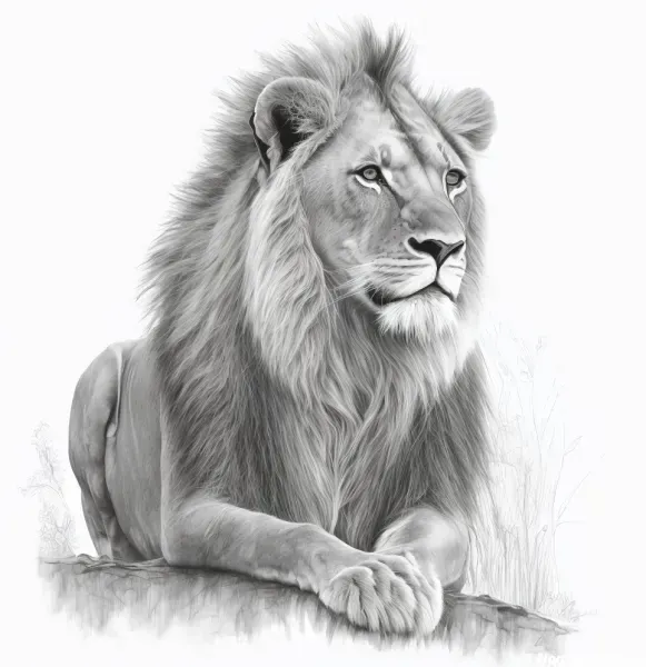  عکس نقاشی شیر