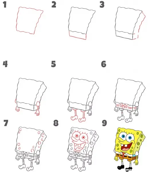  عکس نقاشی باب اسفنجی