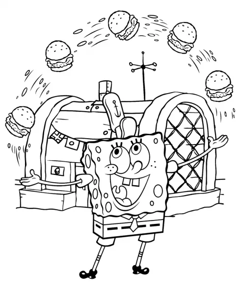  عکس نقاشی باب اسفنجی