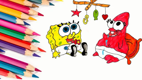  عکس نقاشی باب اسفنجی