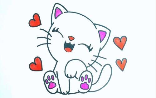  100 عکس نقاشی گربه