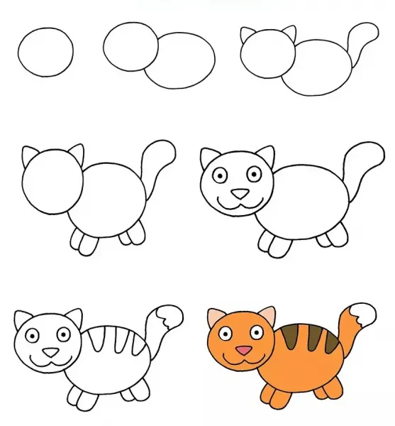  100 عکس نقاشی گربه