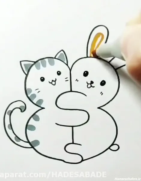  100 عکس نقاشی گربه