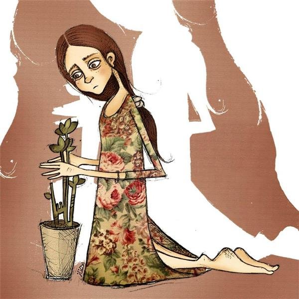 عکس گل نقاشی