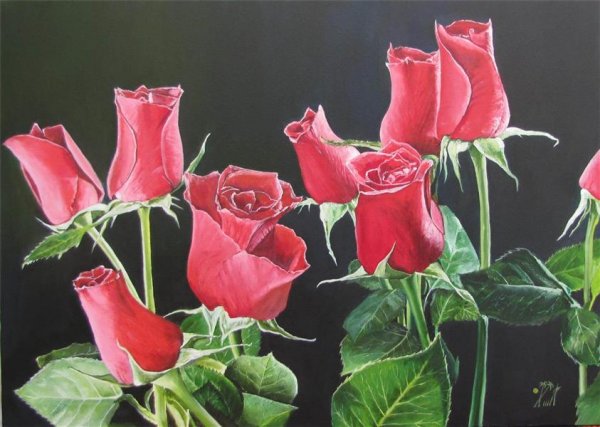  عکس گل نقاشی