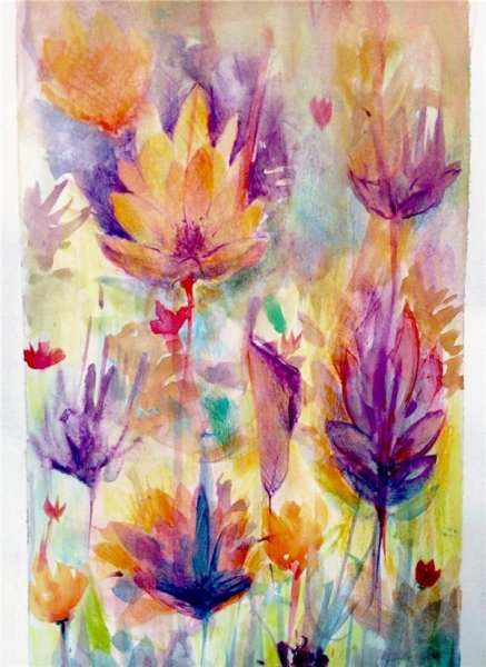  عکس گل نقاشی