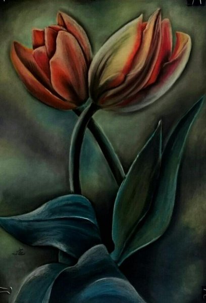  عکس گل نقاشی