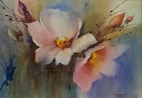  عکس گل نقاشی