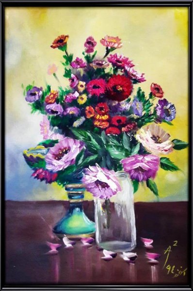  عکس گل نقاشی