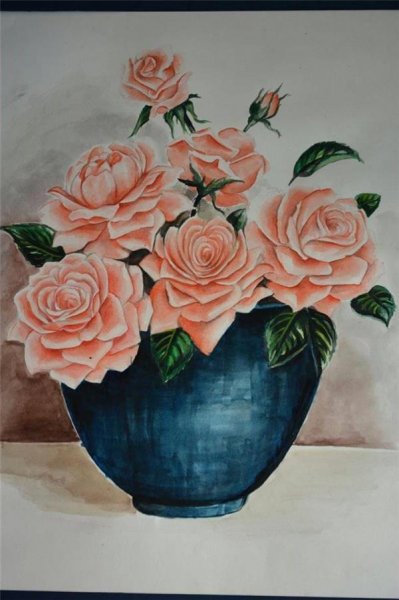  عکس گل نقاشی