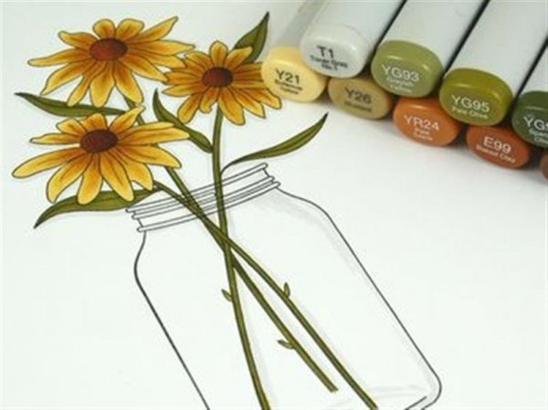  عکس گل نقاشی