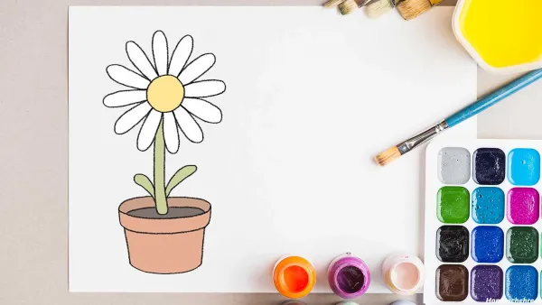  عکس گل نقاشی