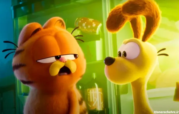  عکس گارفیلد با لازانیا