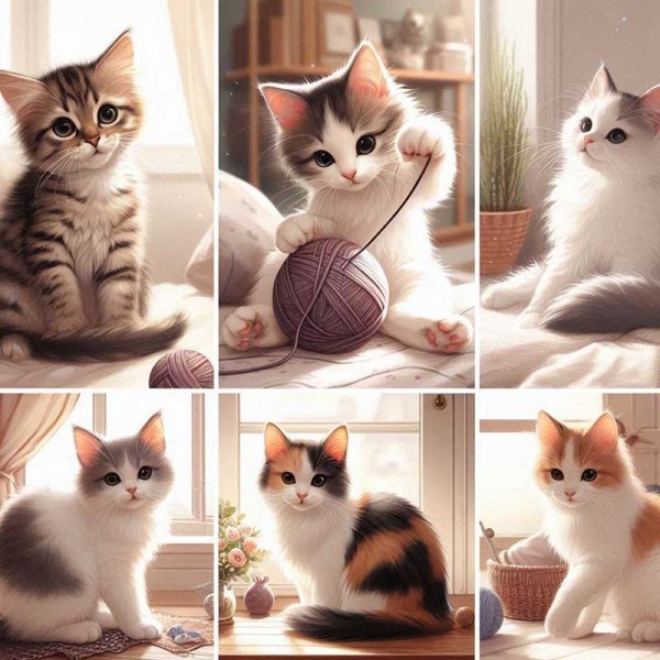  عکس گربه کیوت فانتزی