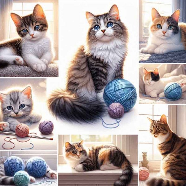  عکس گربه کیوت فانتزی