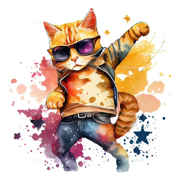  عکس گربه انیمیشنی