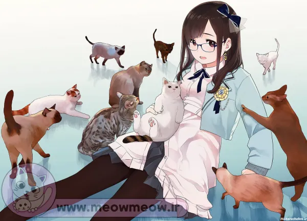  عکس گربه کارتونی فانتزی