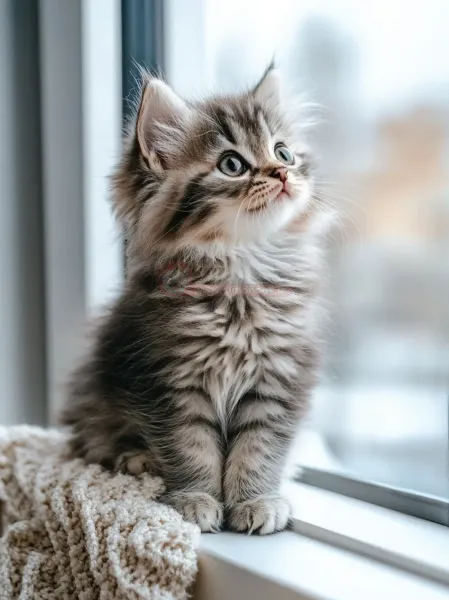 عکس گربه پشمالو گوگولی