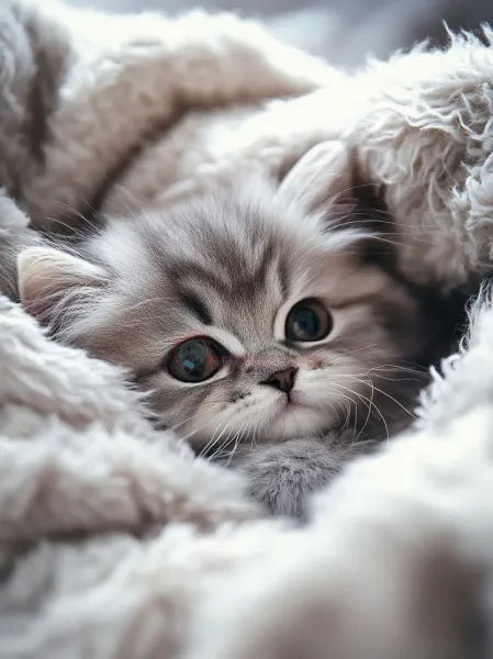  عکس گربه پشمالو گوگولی