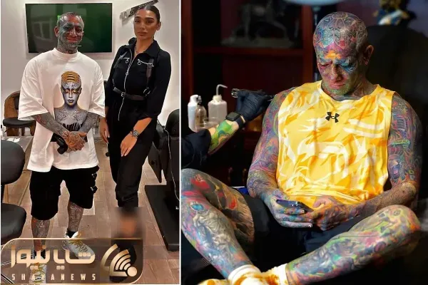  عکس امیر تتلو در حال خالکوبی