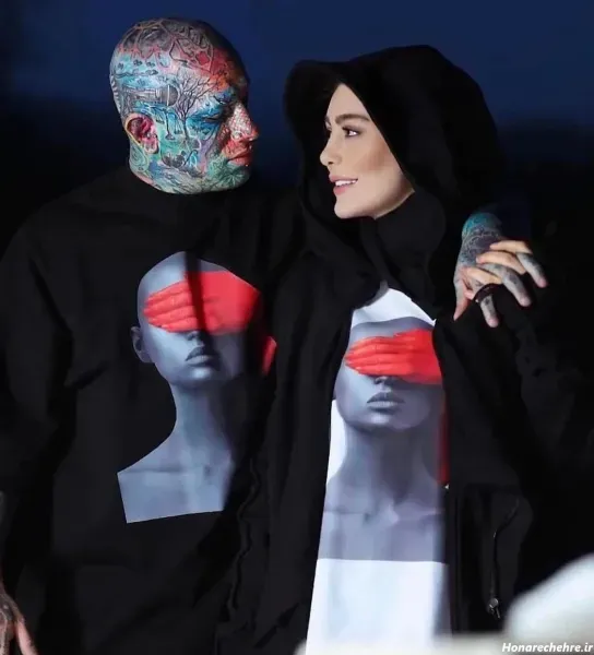  عکس سحر قریشی با تتلو جدید