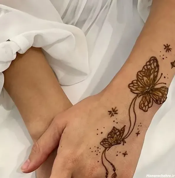  عکس نقش حنا جدید ساده