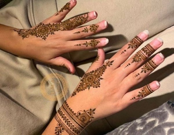  عکس نقش حنا جدید ساده