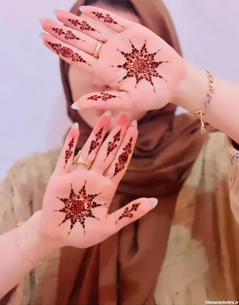  عکس نقش حنا جدید ساده