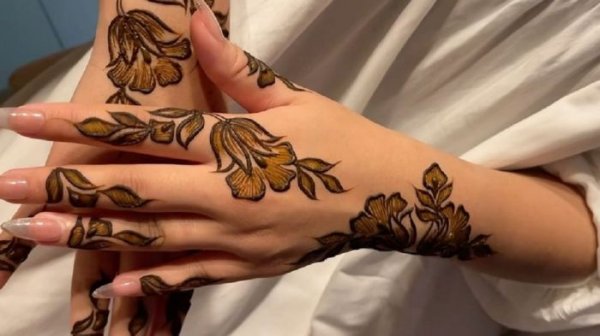  عکس نقش حنا جدید ساده