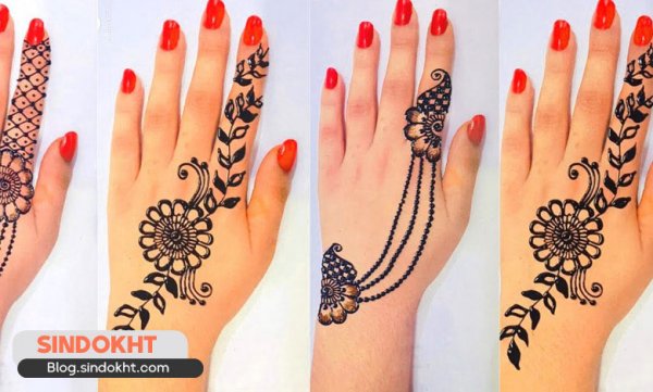  عکس نقش حنا جدید ساده