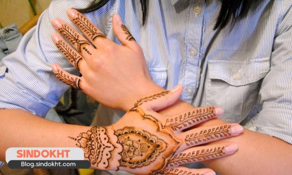  عکس نقش حنا جدید ساده