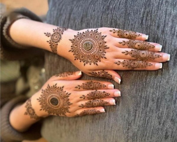  عکس نقش حنا جدید ساده