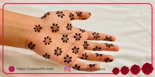  عکس نقش حنا جدید ساده