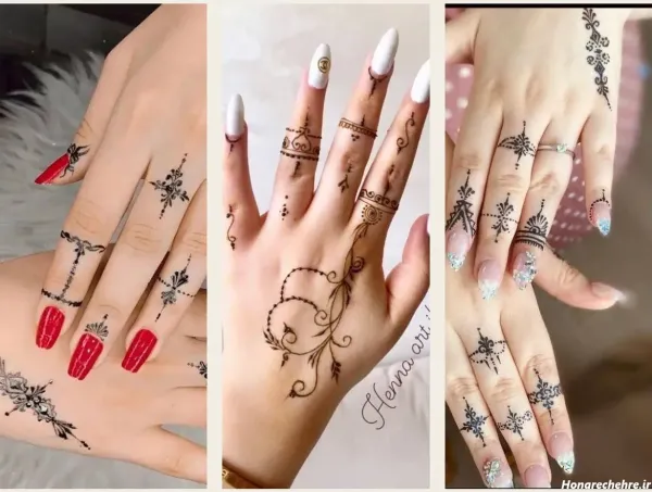  عکس نقش حنا جدید ساده