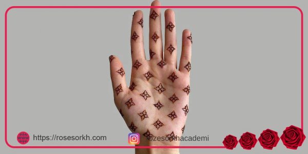  عکس نقش حنا جدید ساده