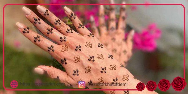  عکس نقش حنا جدید ساده