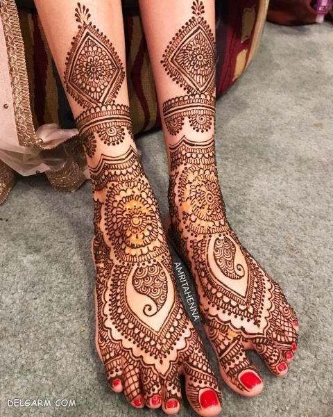  عکس نقش حنا جدید ساده