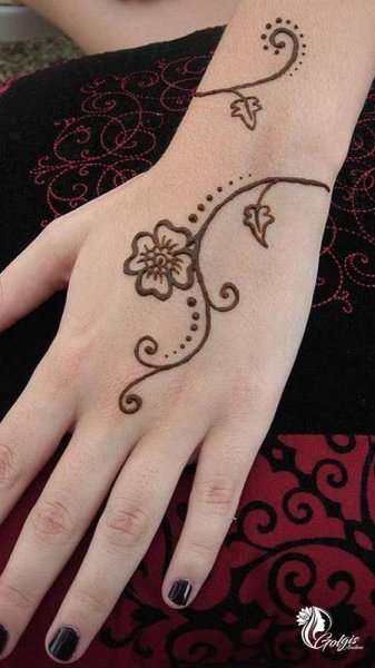  عکس نقش حنا جدید ساده