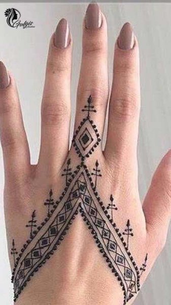  عکس نقش حنا جدید ساده