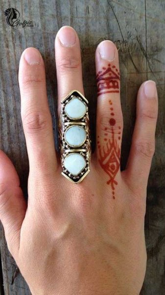  عکس نقش حنا جدید ساده