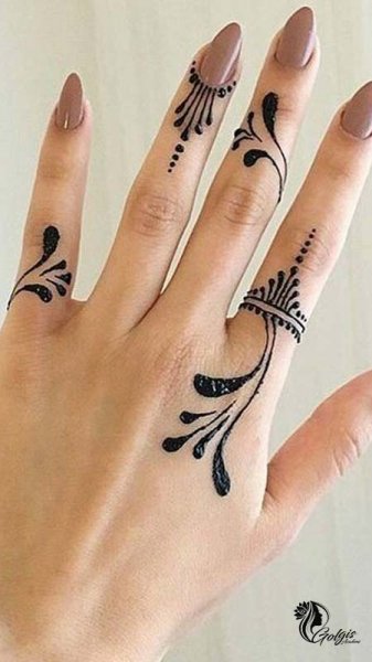  عکس نقش حنا جدید ساده