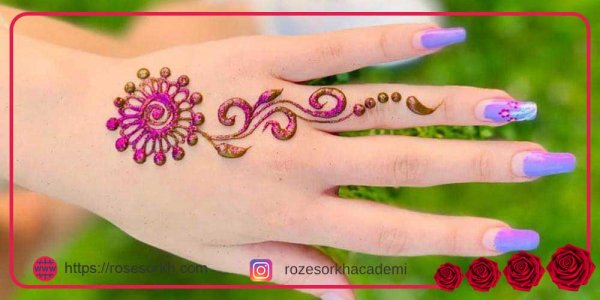  عکس نقش حنا جدید ساده