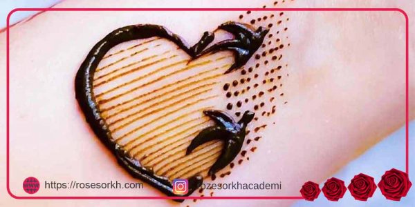  20 عکس نقش حنا ساده دخترانه