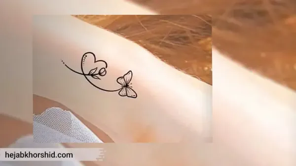  20 عکس نقش حنا ساده دخترانه