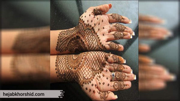  20 عکس نقش حنا ساده دخترانه