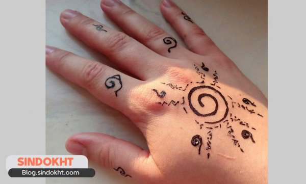  20 عکس نقش حنا ساده دخترانه