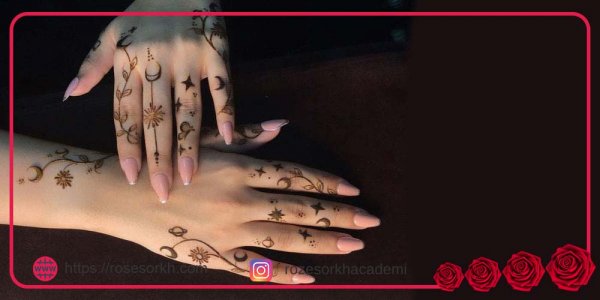  20 عکس نقش حنا ساده دخترانه